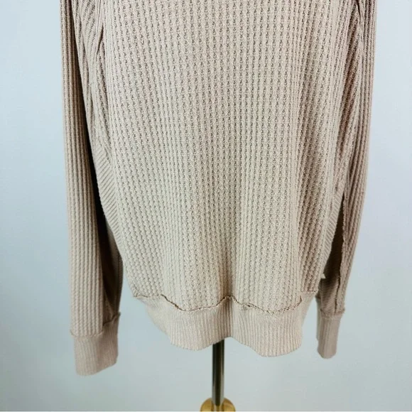 Free People We The Free Santa Clara Thermal Long Sleeve Tee Medium - Picture 4 of 14